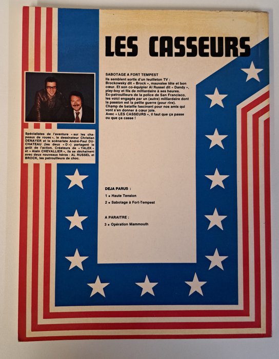 Les casseurs T2 - Sabotage à Fort-Tempest + dédicace - B - 1 Album - Første udgave - 1977