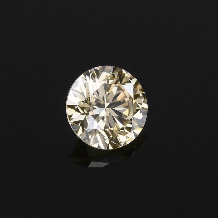 Diamant - 032 ct - Rund - Light Brownish Yellow - VS2