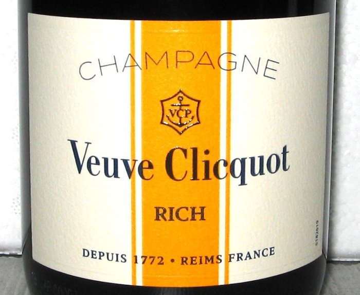 Veuve Clicquot, Rich - Champagne Brut - 3 Flasker (0,75 L)