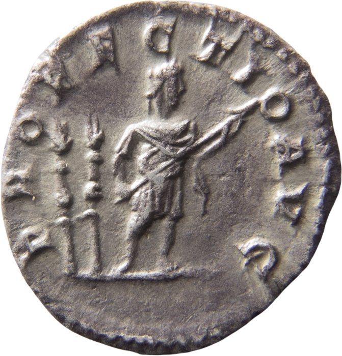 Romarriket. Caracalla (AD 198-217). Denarius minted in Rome, 210-213. PROFECTIO AVG. Scarce