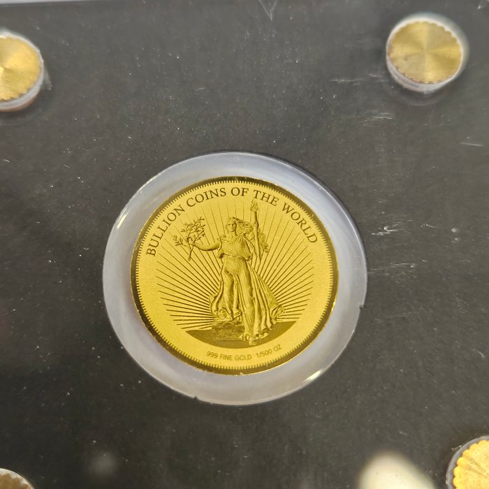 Tchad. 3000 Francs 2019 Liberty + Buffalo, 2x1/500 Oz (.999)  (Ingen mindstepris)