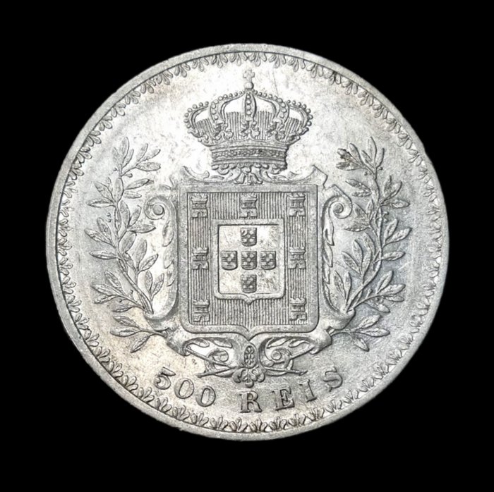 Portugal. D. Carlos I (1889-1908). 500 Reis 1901 - Escassa  (Ingen mindstepris)