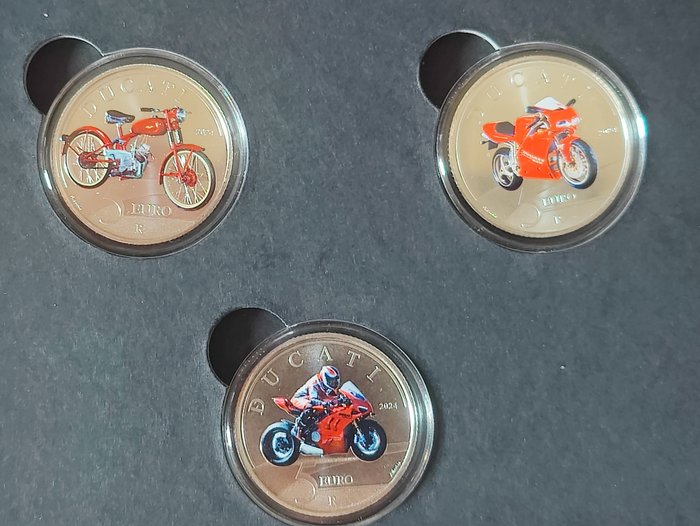 Italien. 5 Euro 2024 "Ducati" - Trittico