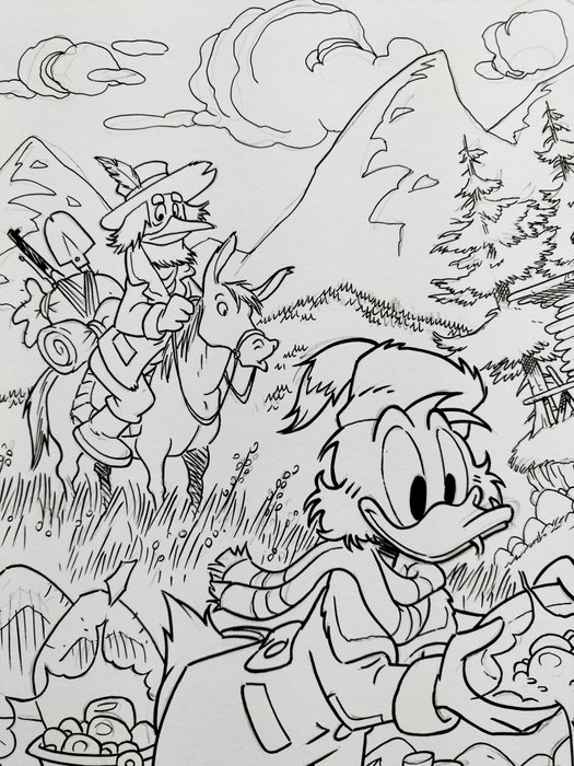 Cabella Sergio - 1 Original drawing - Topolino - Klondike - 2024