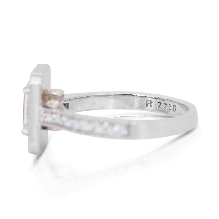 Ring - 18 kraat Hvidguld -  135ct tw Diamant (Natur) - Diamant - Fantastisk Halo Ring