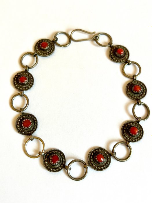 Koral - Sølv - Armbånd - Kabyle