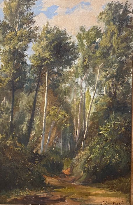 Jaume Pons Martí (1855-1931) - Paisaje de bosque