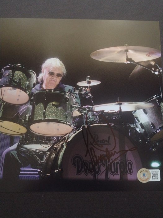 Deep Purple - Ian Paice - Signed in person w/ Beckett Holo COA