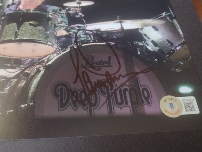 Deep Purple - Ian Paice - Signed in person w/ Beckett Holo COA