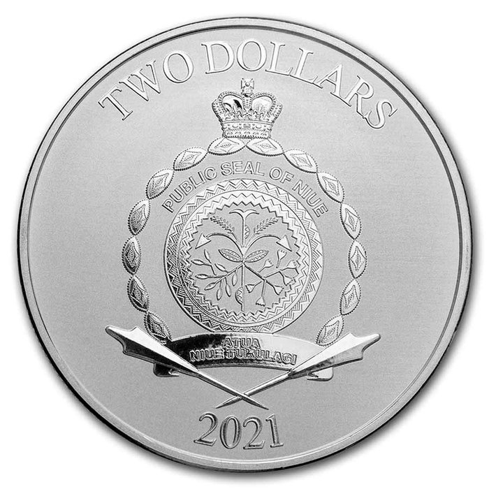 Niue. 2 Dollars 2021 Star Wars Galactic Empire, 1 Oz (.999)  (Ingen mindstepris)