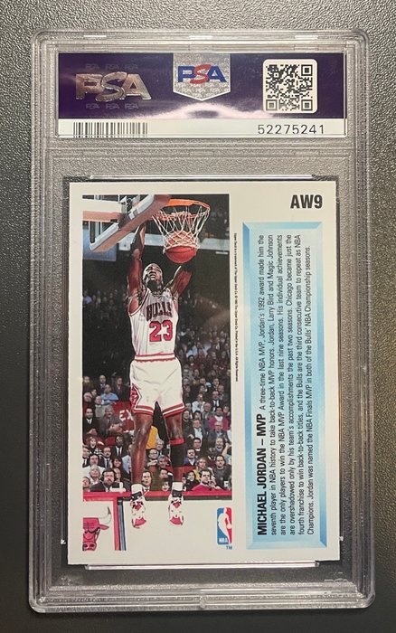 1988 -1997 - Fleer, Upper Deck, Ultra - Chicago Bulls - Michael Jordan Award Winner Hologram, Scottie Pippen Rookie, Dennis Rodman - 3 card lot PSA 9 - 3 Graded card