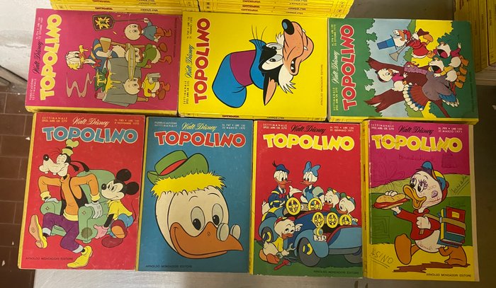 Topolino 702/800 - Lotto di 67 album - 67 Comic - Første udgave - 1969/1971