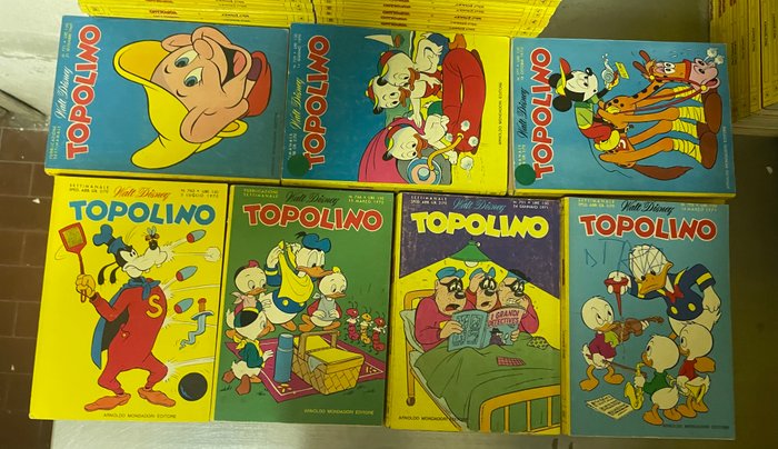 Topolino 702/800 - Lotto di 67 album - 67 Comic - Første udgave - 1969/1971