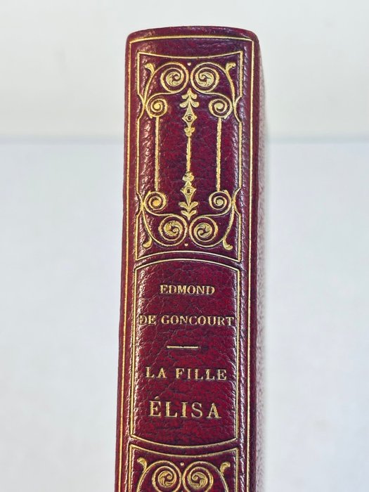 Edmond de Goncourt - La Fille Elisa [1/75 Hollande; reliure de Canape] - 1877