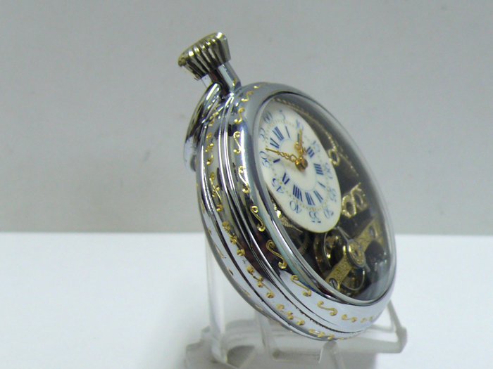 Hebdomas - 8 Days/Jours Skeleton customized pocket watch - No Reserve Price - 1901-1949