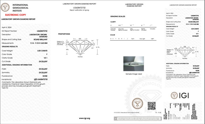 Ingen mindstepris - Øreringe - 18 kraat Hvidguld -  600ct tw Diamant (Laboratoriedyrket) - 3EX