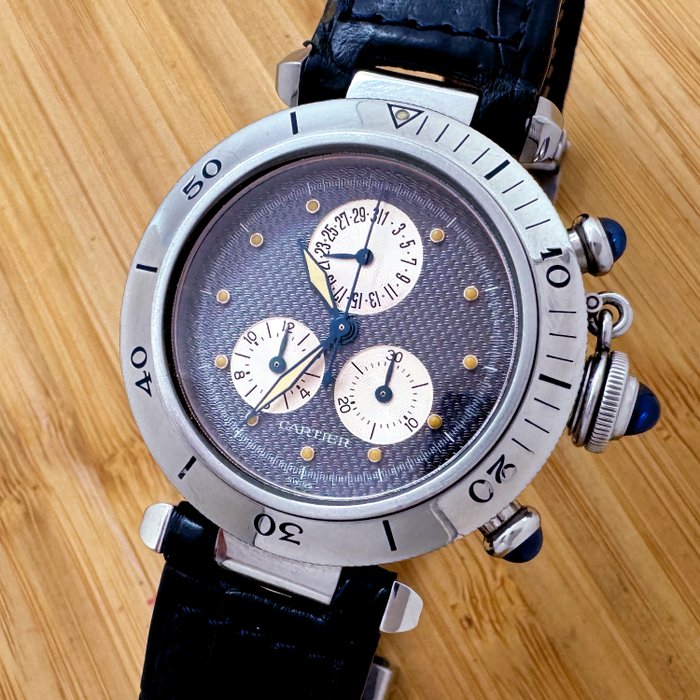 Cartier - Pasha Chronograph - 1352.1 - Mænd - 2000-2010