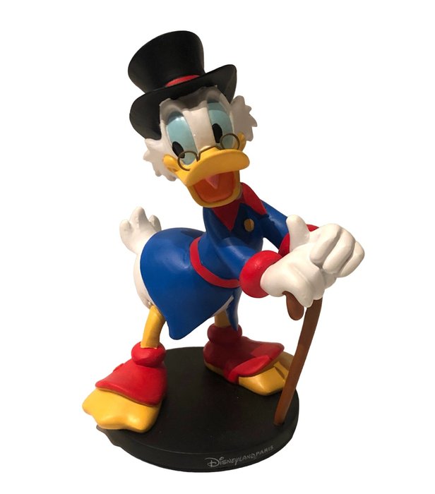 Disneyland Paris - Statuette - Uncle Scrooge with walking stick - figurine - polyresin