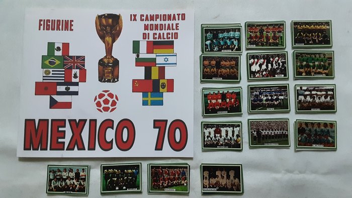 Variant Panini - Mexico 70 World Cup - Pelé Empty album + complete loose sticker set