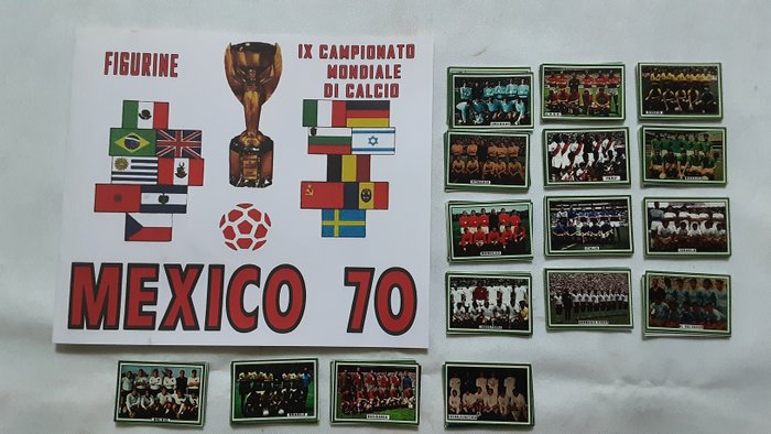 Variant Panini - Mexico 70 World Cup - Pelé Empty album + complete loose sticker set