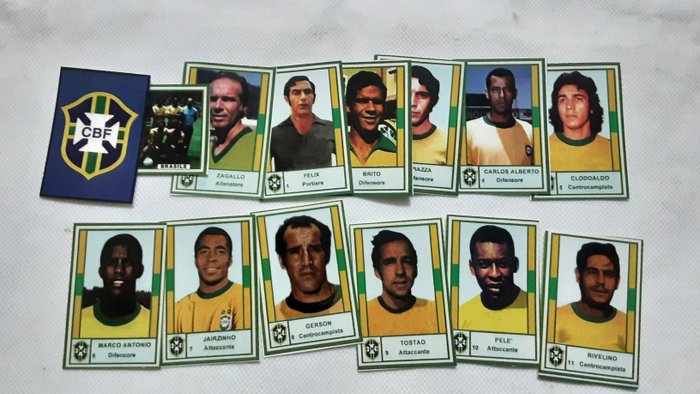 Variant Panini - Mexico 70 World Cup - Pelé Empty album + complete loose sticker set