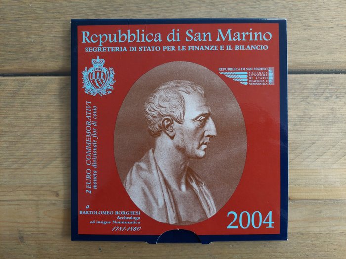 San Marino. 2 Euro 2004 "Bartolomeo Borghesi"  (Ingen mindstepris)