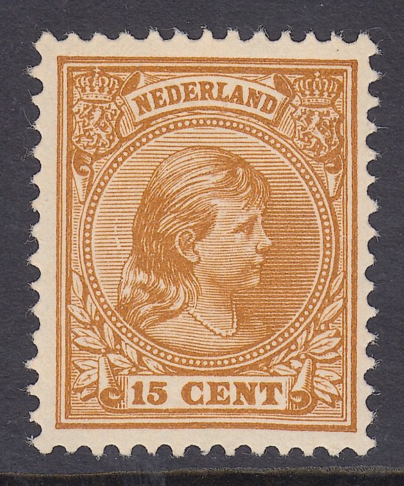 Holland 1899 - Dronning Wilhelmina med pladefejl - NVPH 39