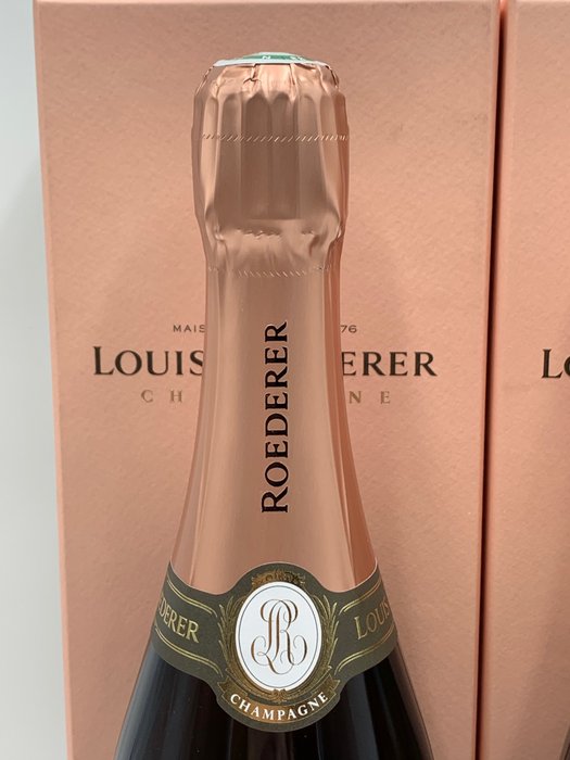 2017 Louis Roederer, Rosé - Champagne Brut - 2 Flasker (0,75 L)