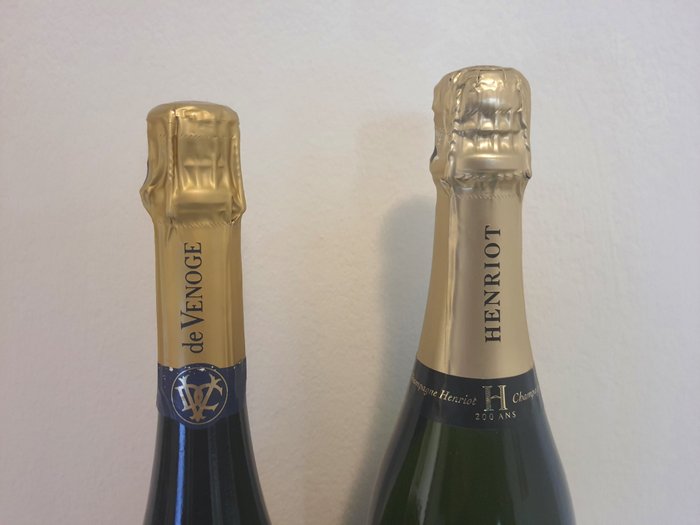 De Venoge, Princes Champagne Blanc de Blancs Brut  Hneriot Millesime 2008 - Champagne Brut - 2 Flasker (0,75 L)