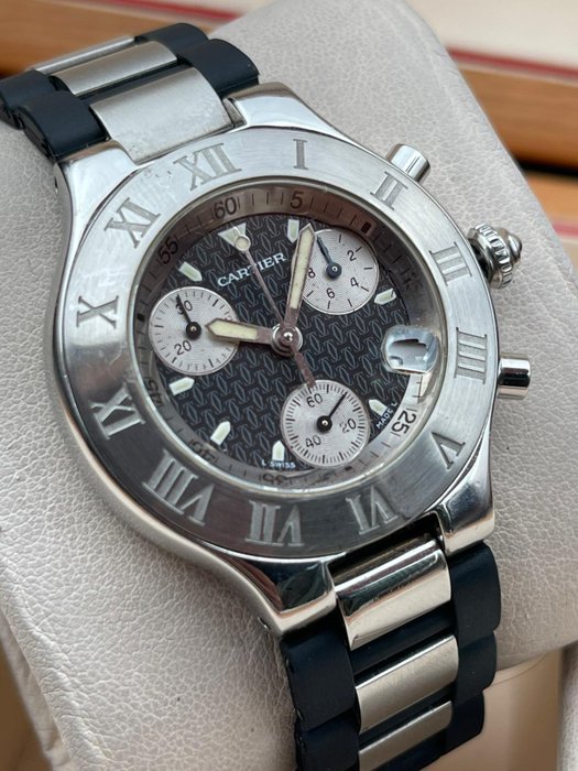 Cartier - 21 Chronoscaph Chronograph Quartz - 2424 - Mænd - 2000-2010