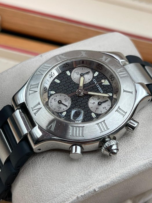 Cartier - 21 Chronoscaph Chronograph Quartz - 2424 - Mænd - 2000-2010