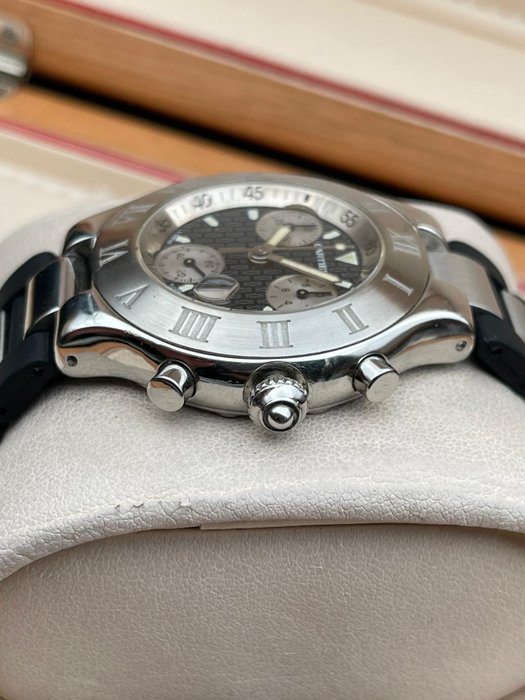 Cartier - 21 Chronoscaph Chronograph Quartz - 2424 - Mænd - 2000-2010