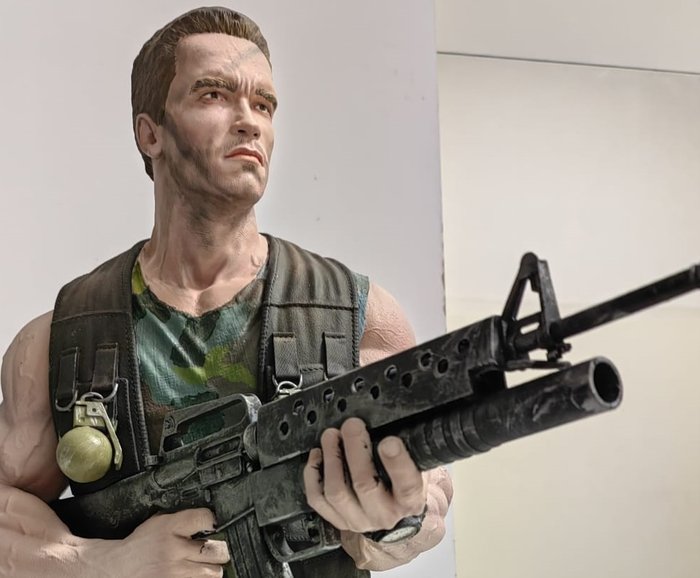 Arnold Schwarzenegger as Alan "Dutch" Schaeffer - Predator (1987) - Statue - Alan "Dutch" Schaefer (Predator) bust 1/3 scale - 1:3