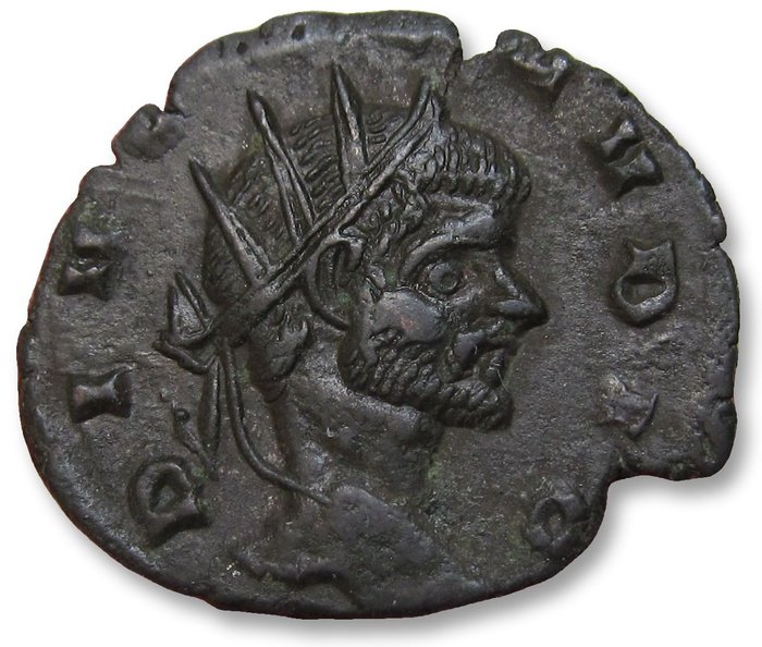 Romarriket. Claudius Gothicus (AD 268-270). Antoninianus struck under Quintillus or Aurelian after his death circa 270 A.D.