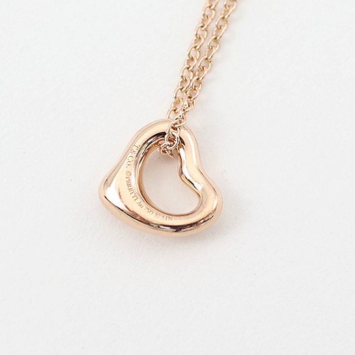 Tiffany  Co. - Halskæde med vedhæng - Elsa Peretti Open Heart Pendant - 18 kraat Rosaguld