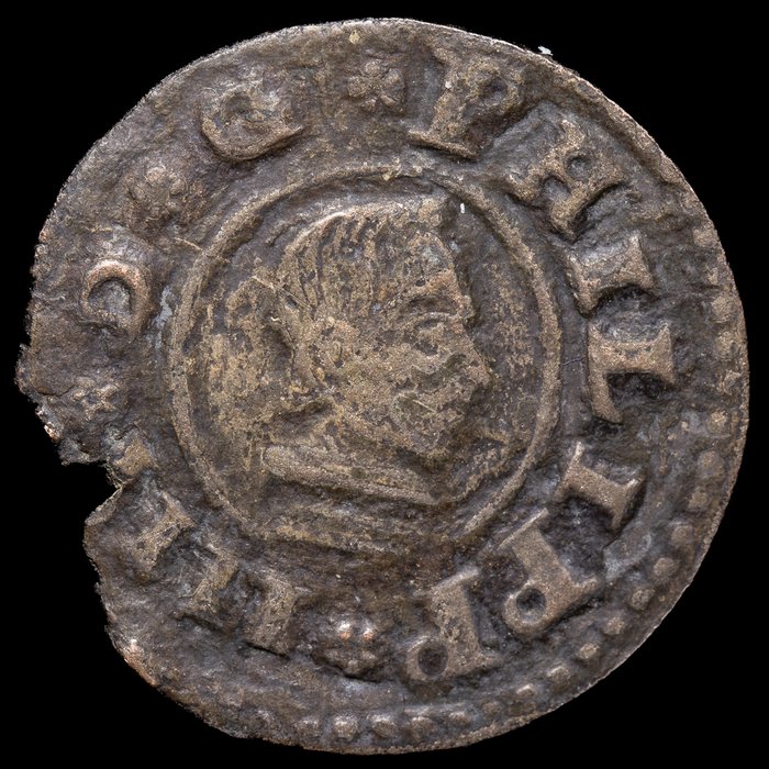 Spanien. Felipe IV (1621-1665). 8 Maravedís y 16 Marvedís. Sevilla (2 monedas)  (Ingen mindstepris)