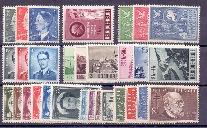 Belgien 1953/1954 - Fuldstændige bind - OBP/COB 908/960