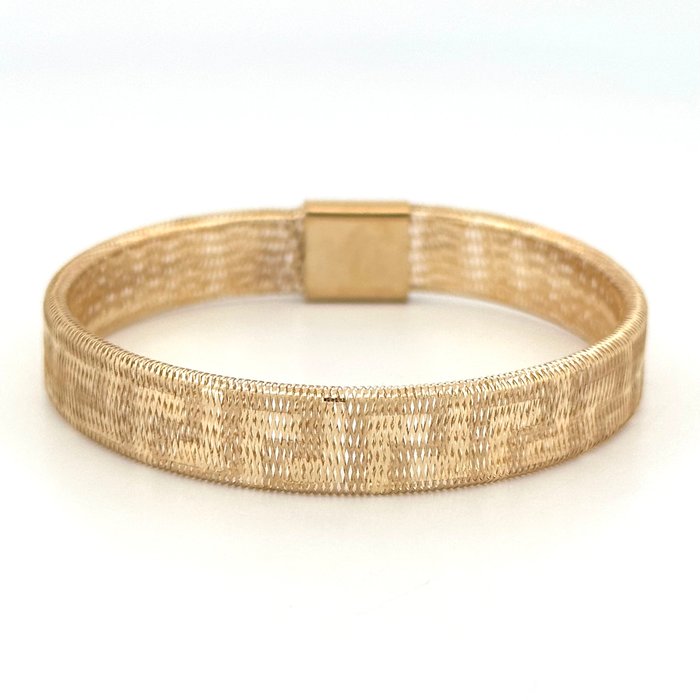 Handmade - Armbånd - Bracciale elastico - 2.6 g - 18 kraat Gulguld