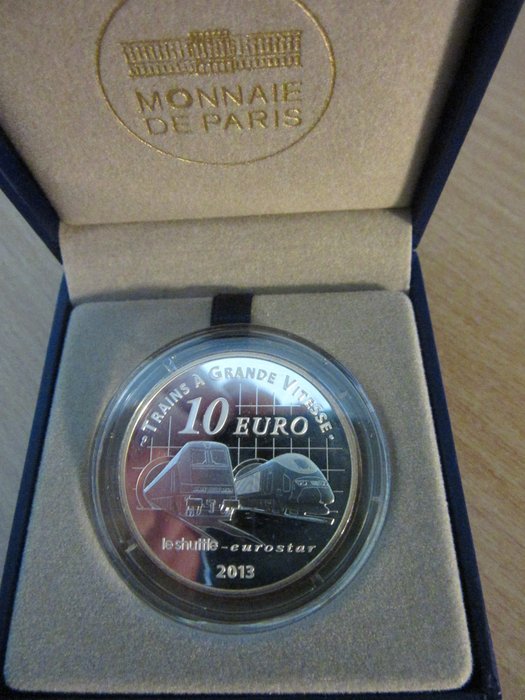 Frankrig 10 Euro 2013 "TGV Paris-Nord Saint Pancras" Proof  (Ingen mindstepris)