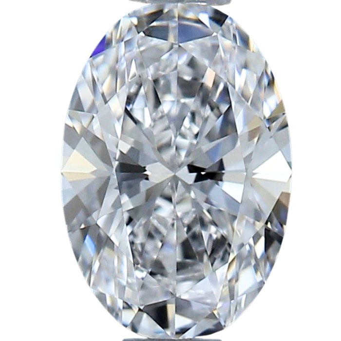 1 pcs Diamant  (Natur)  - 0.52 ct - Oval - D (farveløs) - IF - International Gemological Institute (IGI) - Top diamant