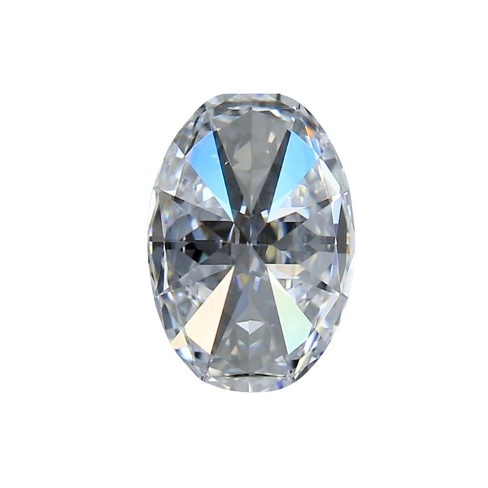 1 pcs Diamant  (Natur)  - 0.52 ct - Oval - D (farveløs) - IF - International Gemological Institute (IGI) - Top diamant