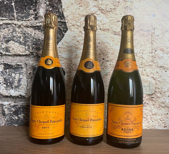 Veuve Clicquot,  Gibert Mimin - Champagne Brut - 4 Flasker (0,75 L)