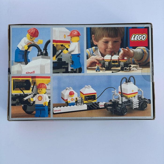 Lego - lego 7813 Shell Tanker Wagon met doos uit 1986 !