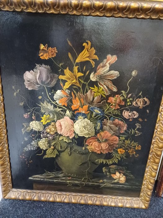 Seguace del secolo (XX ) di Jan van Huysum (1682 –1749), Follower of - Vaso di fiori