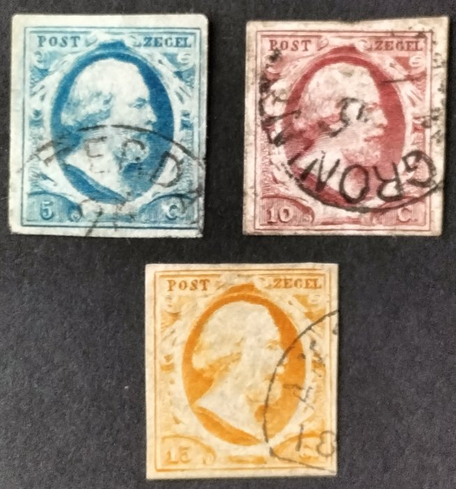 Holland 1852 - Willem 3 emission 1 - Nvph 1 - 3