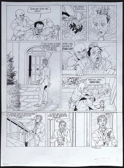 Renaud - 1 Original page - Jessica Blandy T1 - Souviens-toi d'Enola Gay - 1987