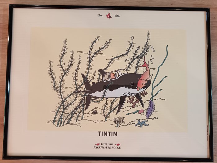 Tintin - Lithographie - Le trésor de Rackham le Rouge - TQ 16