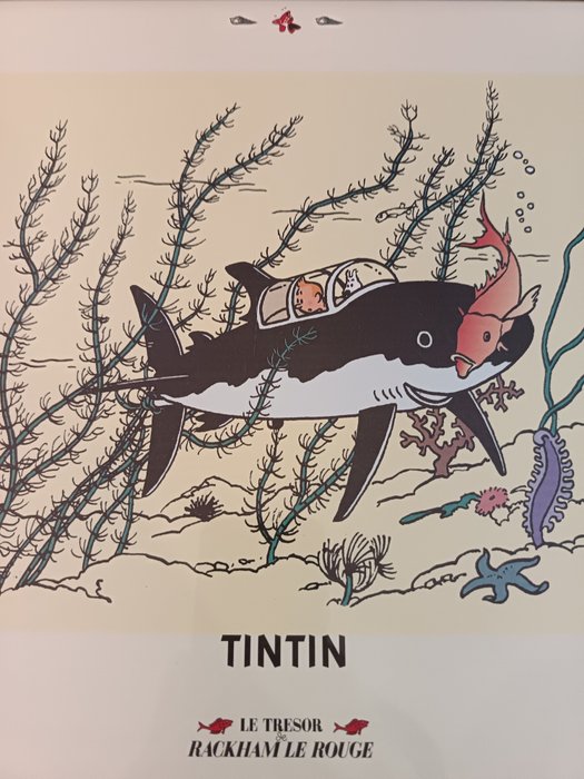 Tintin - Lithographie - Le trésor de Rackham le Rouge - TQ 16