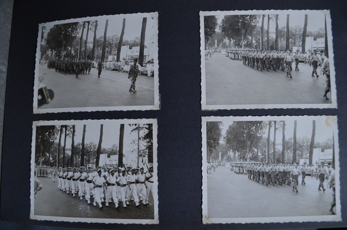 Hær/infanteri - Fotoalbum - Album de photo d'un soldat en Indochine - 1950