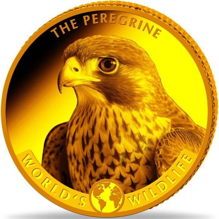 Congo. 10 Francs 2024 "The Peregrine" (.999) Proof  (Ingen mindstepris)